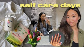spring self care vlog | reset routine, new nails, hair appointment