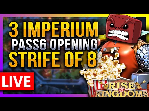 3 Imperiums Pass6 Opening 🔴 (Strife8 KVK ) - #1860 DN-1 (crazy 60) - Rise of Kingdoms ROK Fleisch