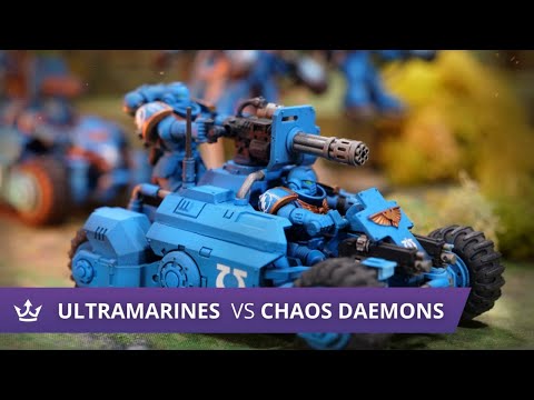 Ultramarines vs Chaos Daemons - 9th edition 40k battle report