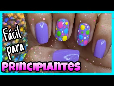 DECORACIÓN DE UÑAS PARA PRINCIPIANTES | FÁCIL PUNTOS | Dots nailart ♥ NailArt By Andy