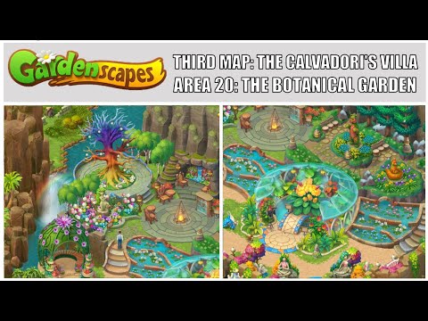 Gardenscapes: New Acres Gameplay Part 18 - Restoring Area 20: The Botanical Garden