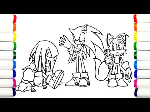 Sonic Team  Coloring Pages Sonic The Hedgehog 3 How to COLORING   Tobu - Candyland NCS Release