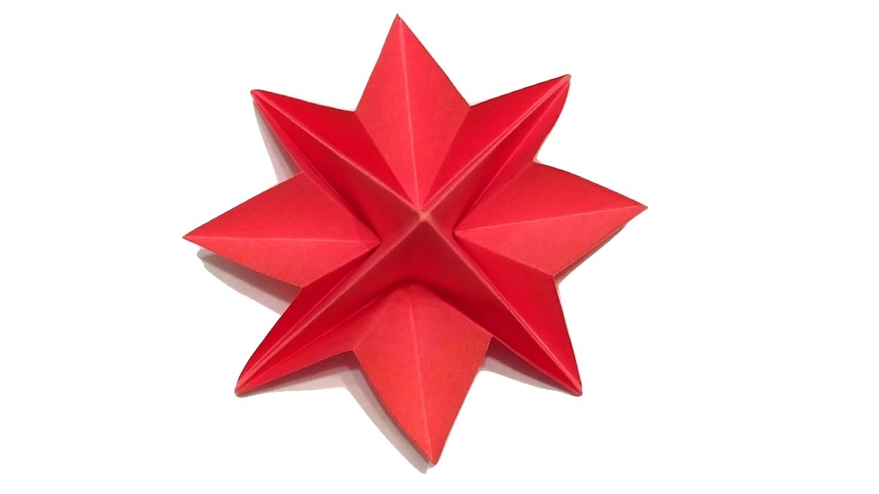 Как сделать объемную пятиконечную звезду из бумаги А4? — Video | VK