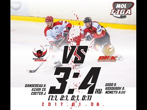 MOL180 Dunaújvárosi Acélbikák - Debreceni HK   3:4 hu. (1:1, 2:1, 0:1, 0:1) 2017.01.08