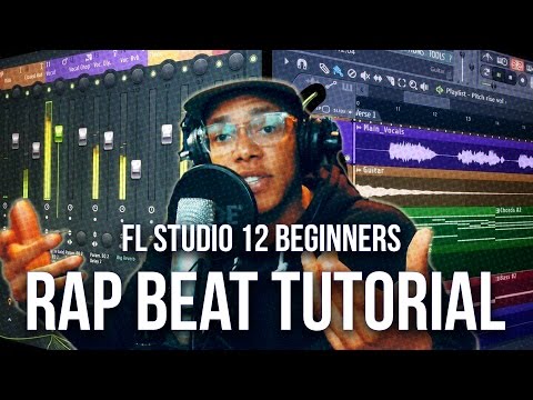 FL STUDIO 12 BEGINNER HIP HOP BEAT TUTORIAL 2017 | Old School Rap Beat