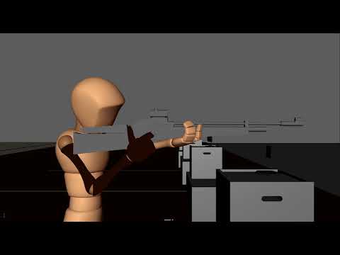 olympic shooting 3d animation