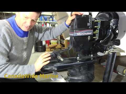 How to remove & install a Mercruiser Alpha 1 Gen 2 sterndrive to inspect Bellows & Gimbal bearing