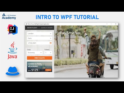 Introduction to WPF Demo App Flight Reservation