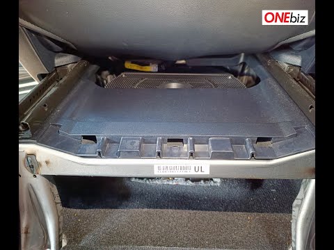 Fesion Spare Tyre Dual Active Subwoofer fix in underseat of Passenger seat Toyota Vellfire ANH30