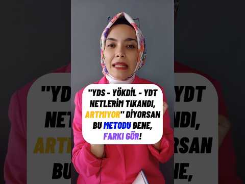 #YDS #YÖKDİL #YDT netlerin artmıyorsa, bu yöntemi denemelisin ( #onlineingilizce #ydskursu #yksdil )