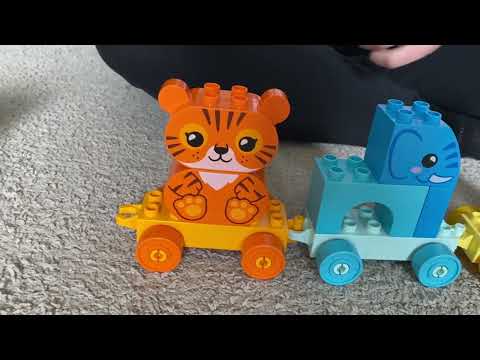 How to build a Duplo animal train - Video modelling to help those with autism, ADHD etc.