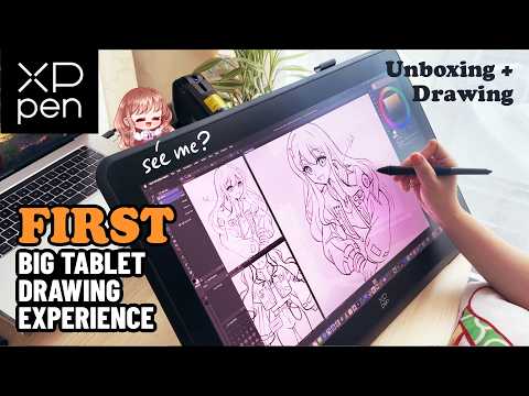 Drawing Tablet with Screen XPPen Artist 22 2nd Computer Graphics Tablet 122% sRGB with 8192 Levels Tilt Function Battery-Free Stylus, 21.5inch Pen Display Compatible with Windows, Mac, Linux video review thumbnail
