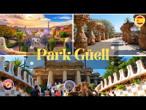 Park Guell Barcelona - A fairy tail project | Barcelona Spain [4k]