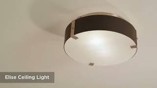 1_Watch A Video About the Possini Euro Elise Gold and Black Flush Ceiling Light