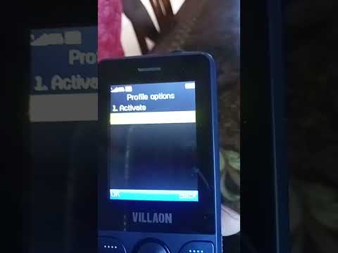 How to set ringtone, volume in villaon mobile