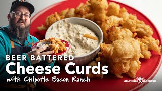 Beer-Battered Smoked Fried Cheese Curds