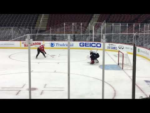 Devils shootout Mackenzie Blackwood vs. Jesper Bratt