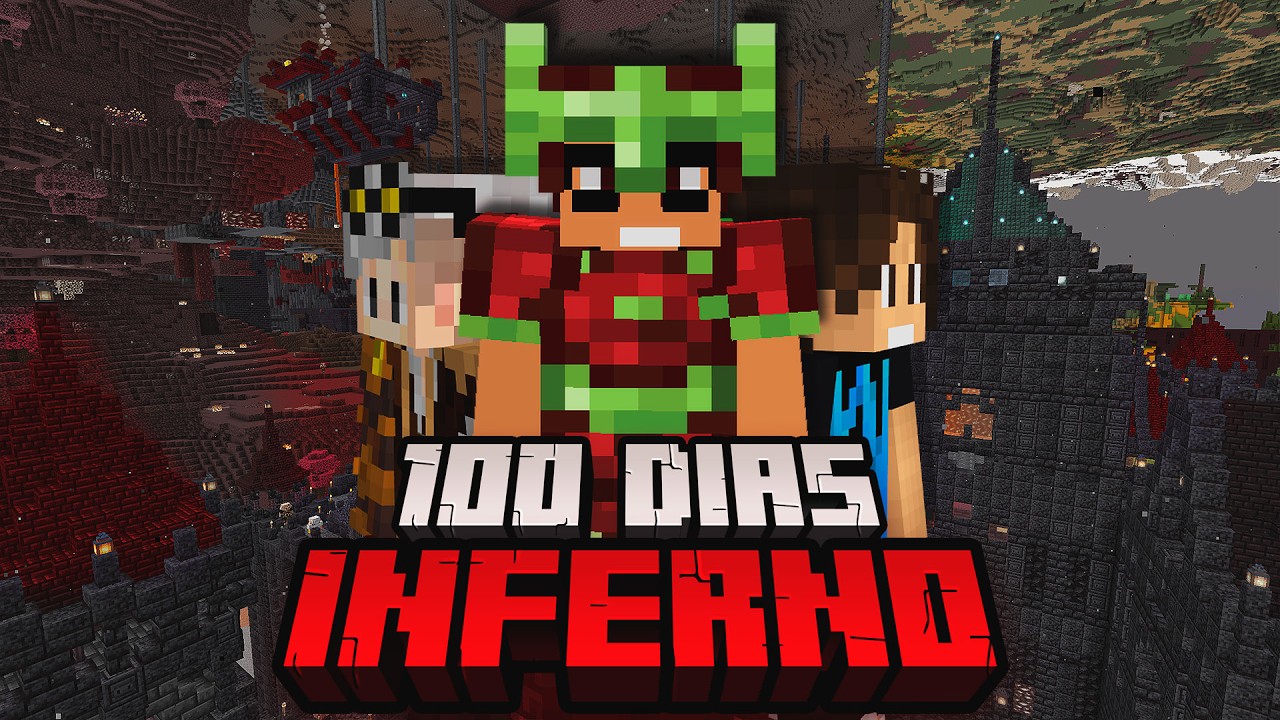 SOBREVIVI 100 DIAS NO NETHER NO MINECRAFT - O FILME