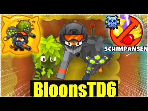 DIE 3 SNIPER SCHIMPANSEN CHALLENGE! - Bloons Td6 [Deutsch/German]