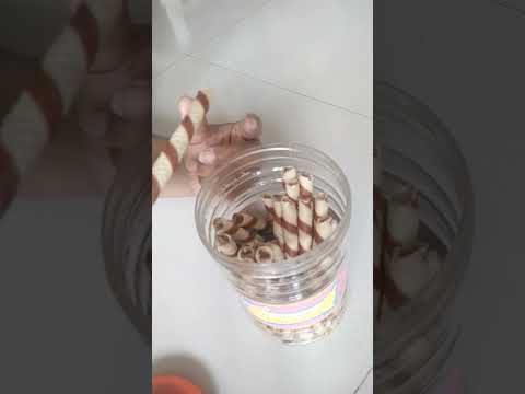 Chocolate Real Wafer Roll #viral #viralvideo #shortvideo #shorts