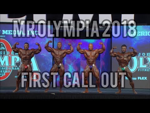 MR OLYMPIA 2018 PRE-JUDGING  (POSING ROUTINES AND FIRST  CALL OUT)