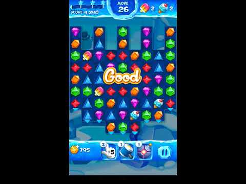 Jewel Pop Mania:Match 3 Puzzle Level 37 ( Jewel Ice Episode ) - Walkthrough ( No Booster )