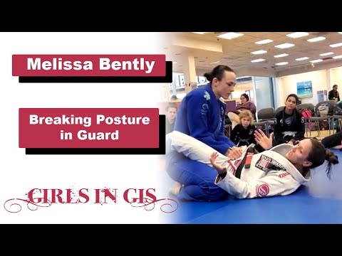 Melissa Bentley shows how to breakdown someone when you have them in guard