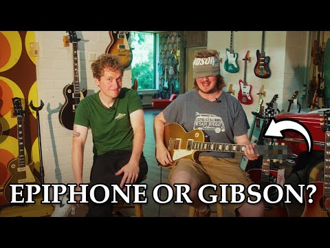 $1399 Epiphone vs $2,799 Gibson Les Paul – Blindfold Guitar Challenge!