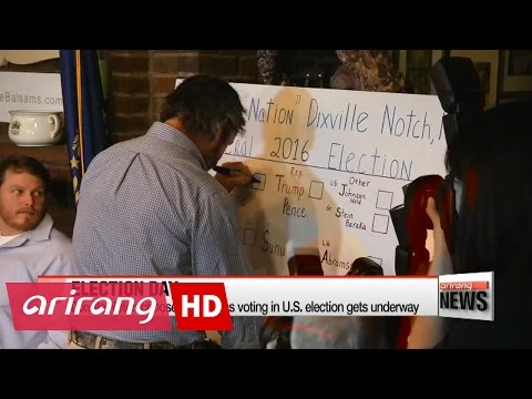 米大統領選挙の投票開始 (Voting in U.S. presidential election gets underway)