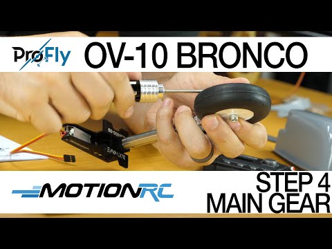 ProFly OV-10 Bronco - Build Step 4 (of 8) - Installing Main Landing Gear Xwave Retracts - Motion RC
