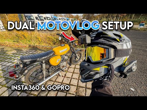 DUAL MOTOVLOG SetUp in 2024/2025 | GoPro, Insta360 & Sena | Crosshelm