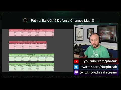 Path of Exile 3.16 Defense Changes by the Numbers