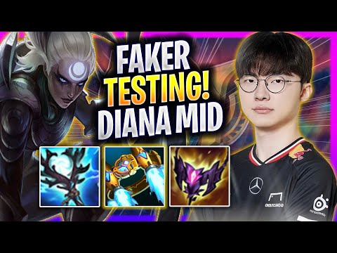 FAKER TESTING DIANA MID IN KOREA SOLOQ! - T1 Faker Plays Diana MID vs Taliyah! | Season 2025
