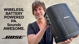 Video thumbnail for WIRELESS, BATTERY POWERED PA SYSTEM - Bose S1 PRO + by Pete Thorn