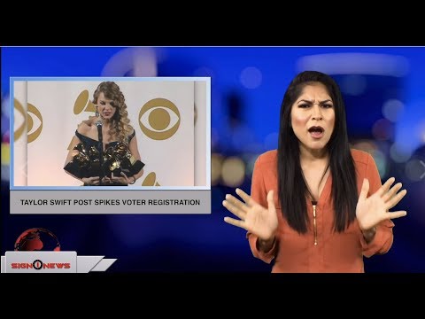 Taylor Swift post spikes voter registration (ASL - 10.9.18)