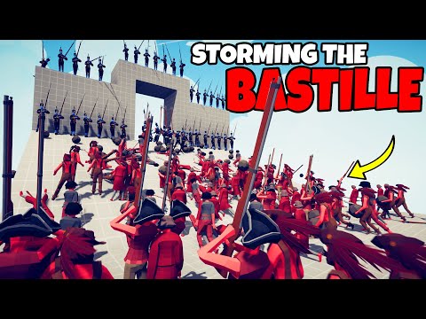 1,000 Peasants Storm the BASTILLE FORT! - TABS: French Revolution Mod Battle Simulator