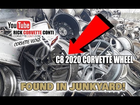 C8 2020 MID ENGINE CORVETTE WHEEL FOUND @ JUNKYARD! Video
