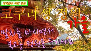 4K【고쿠라성 정원 가을・기타큐슈 여행】가을 정취 가득한 복고풍 정원・다도 체험・고쿠라성 바로 옆【小倉城庭園の秋・北九州観光】秋の風情が満ちるレトロな日本庭園・茶道体験・小倉城のすぐ横
