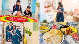 👩‍👦‍👦 FIRST DIWALI 🪔 CELEBRATION 🎉 AS A FAMILY OF 4/DECORATION 😋 FOOD🍱 OUTFIT