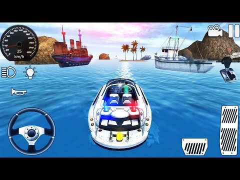 Boat Coast Rescue Simulator 2021 - Lifeguard Ship Emergency Driving - Android GamePlay #2