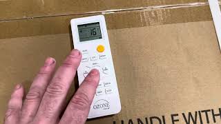 How to switch mini split remote to Fahrenheit