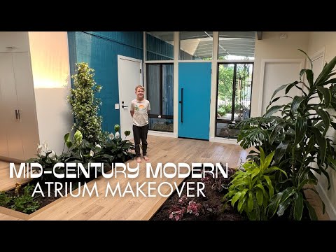 INDOOR Garden?! I'm there! ???????? :: Mid-Century Modern Atrium Garden Makeover