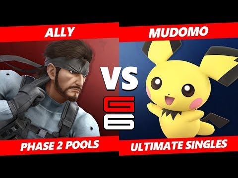 Genesis 6 SSBU - Ally (Snake) VS Mudomo (Pichu) Smash Ultimate R2 Pools