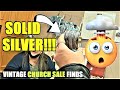 Ep575:  AMAZING SILVER & VINTAGE CHURCH SALE HAUL!  🤯🤯  Shop with me for antique collectibles