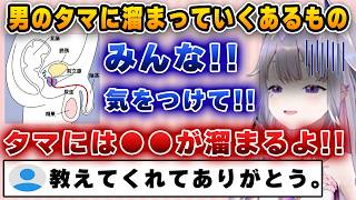 勉強家ビジュー、男性のタマにあるものが溜まっていくことを知ってしまう【ホロライブEN/ビジュー】