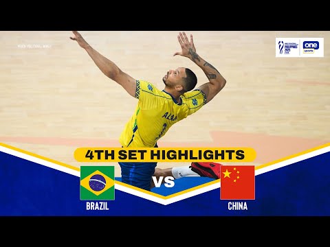 CHINA vs. BRAZIL | SET 4 HIGHLIGHTS | 2025 FIVB MEN’S WORLD CHAMPIONSHIP | SEPT 14, 2025
