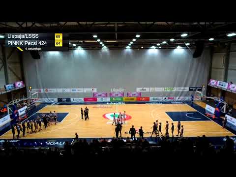 PINKK Pecsi 424-Liepaja/LSSS, EWBL I Stage in Liepaja, season 19/20