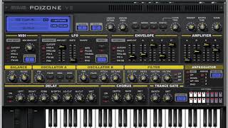 Video thumbnail for Poizone VST synthesizer (Image-Line) - Preview of 256 sound patches by Sakhalia Net Project