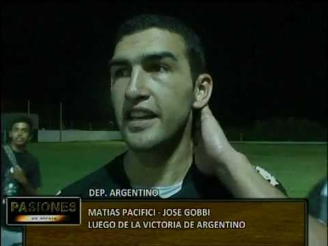 Matias Pacifici y Jose Gobbi - Argentinos 4 - 9 de Julio 0 - PASIONES en Mirate.