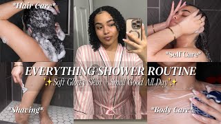 EVERYTHING SHOWER ROUTINE ♡ Soft + Glowy Skin, Smell Good All Day, Hair Care, Body Care Reset